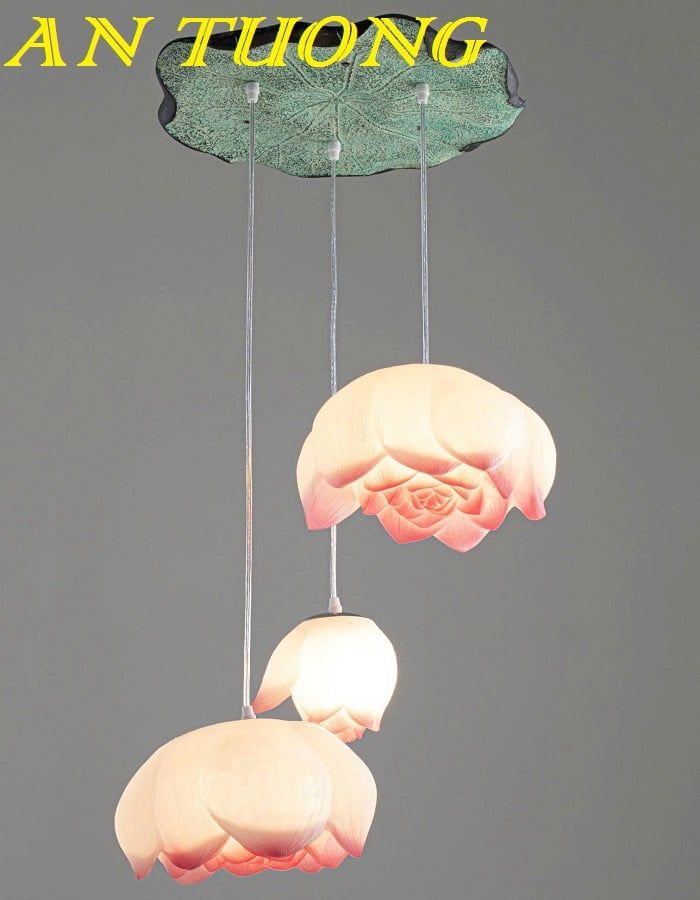 Đèn thả trần hoa sen decor trang trí đẹp