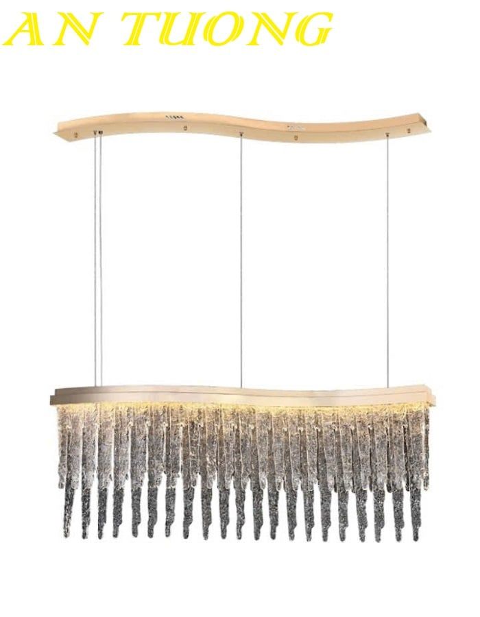 Đèn thả trần pha lê trang trí bàn ăn phòng bếp đẹp 001