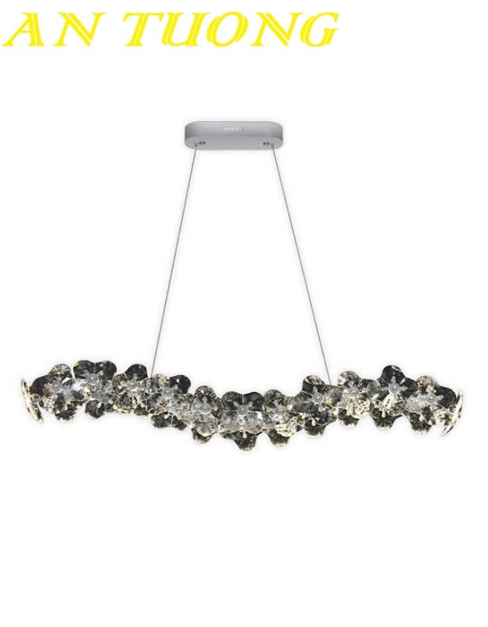 Đèn thả trần pha lê trang trí bàn ăn phòng bếp đẹp 002