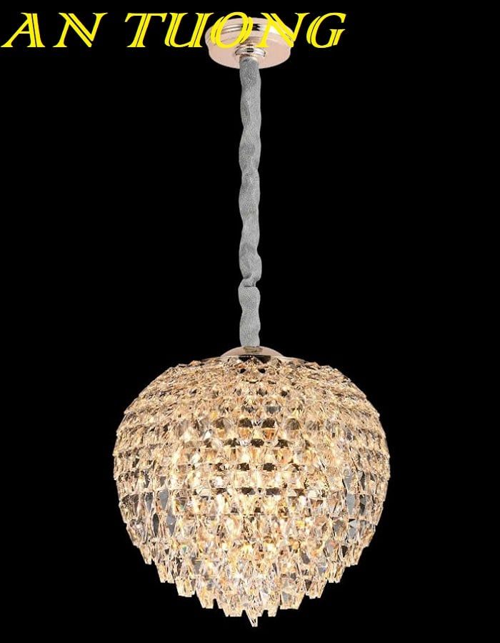 Đèn thả trần pha lê trang trí bàn ăn phòng bếp đẹp 006