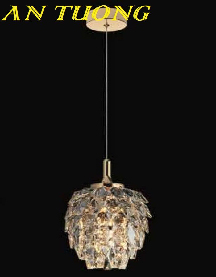 Đèn thả trần pha lê trang trí bàn ăn phòng bếp đẹp 008