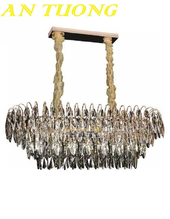 Đèn thả trần pha lê trang trí bàn ăn phòng bếp đẹp 024