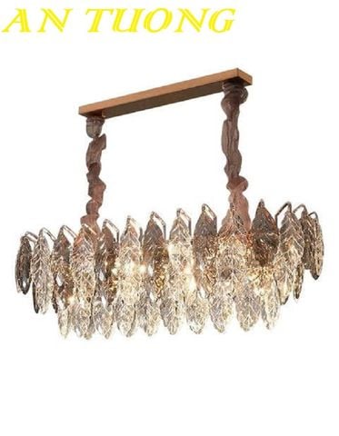 Đèn thả trần pha lê trang trí bàn ăn phòng bếp đẹp