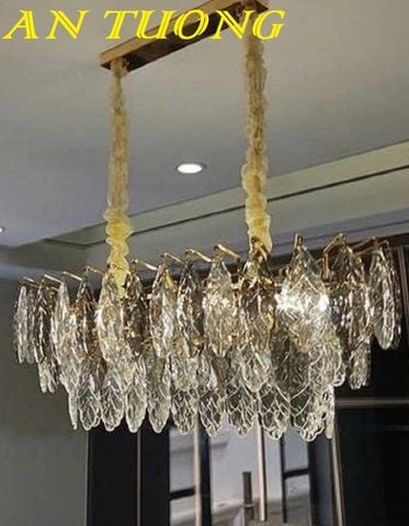  Đèn thả trần pha lê trang trí bàn ăn phòng bếp đẹp 027 