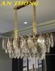 Đèn thả trần pha lê trang trí bàn ăn phòng bếp đẹp 027