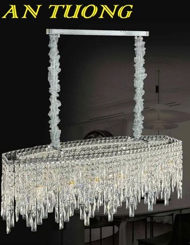 Đèn thả trần pha lê trang trí bàn ăn phòng bếp đẹp