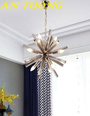 Đèn thả trần pha lê trang trí bàn ăn phòng bếp đẹp