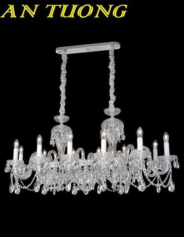 Đèn thả trần pha lê trang trí bàn ăn phòng bếp đẹp 051 | Phong cách tân cổ điển