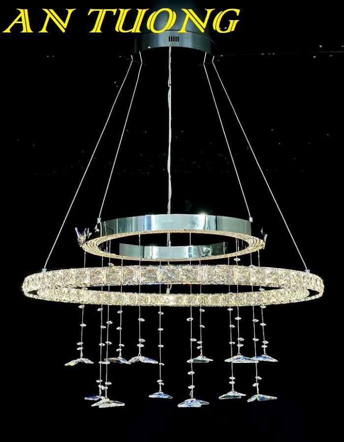 Đèn thả trần pha lê trang trí bàn ăn phòng bếp đẹp 063
