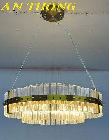 Đèn thả trần pha lê trang trí bàn ăn phòng bếp đẹp