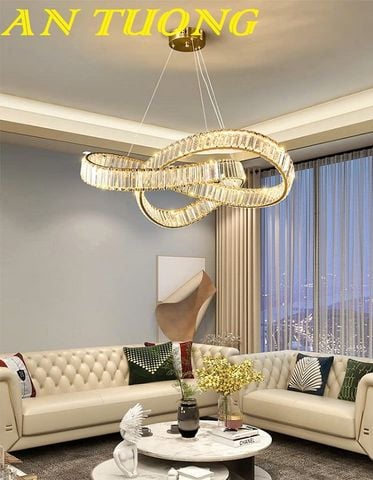 Đèn thả trần trang trí phòng khách đẹp hiện đại