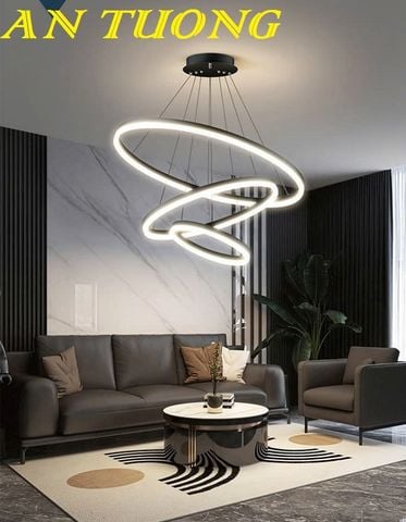 Đèn thả trần trang trí phòng khách ghế sofa đẹp hiện đại