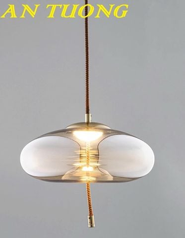 Đèn thả trần thủy tinh trang trí bàn ăn, quầy bar phòng bếp đẹp