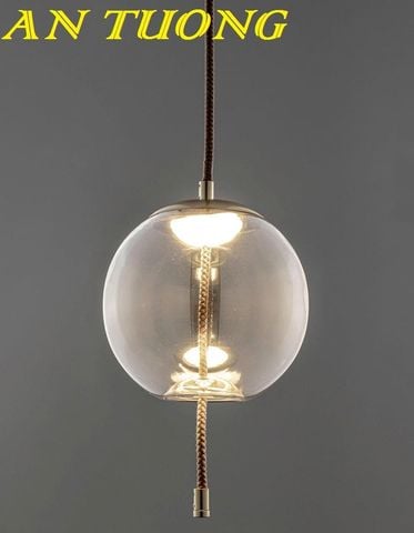 Đèn thả trần thủy tinh trang trí bàn ăn, quầy bar phòng bếp đẹp