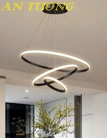  Đèn thả trần trang trí phòng khách căn hộ chung cư 0179 