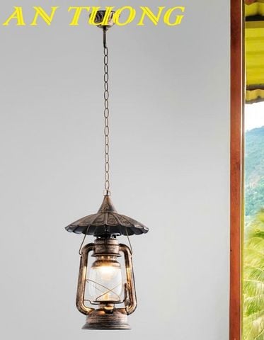  Đèn thả trần kiểu đèn dầu cổ điển trang trí 0182 