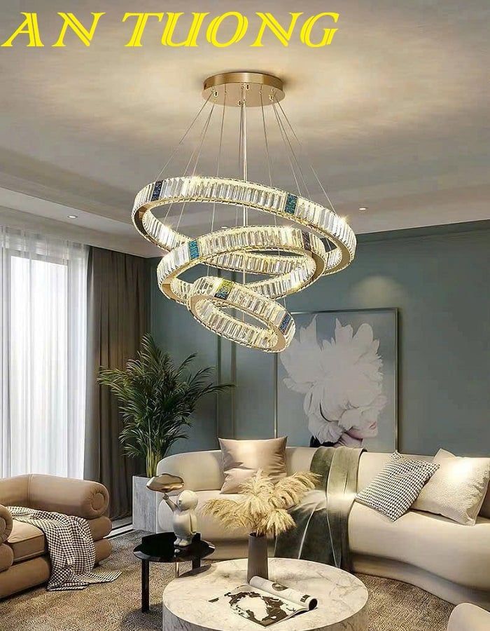 Đèn thả trần trang trí phòng khách hiện đại 0189