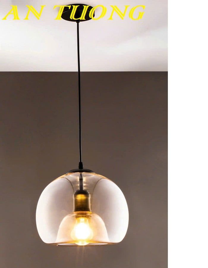 Đèn thả trần thủy tinh trang trí quầy bar bàn ăn đẹp 0207