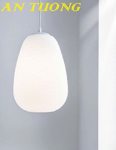  Đèn thả trần trang trí chao thủy tinh 1 bóng đơn trang trí 0242 