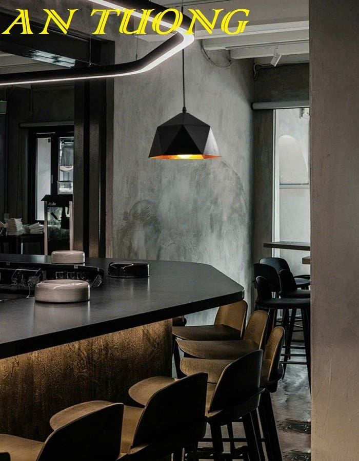 Đèn thả trần trang trí quầy bar quán cafe 0286
