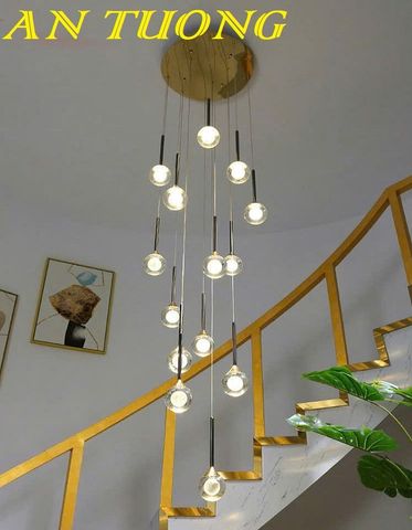  Đèn thả trần trang trí thông tầng cầu thang 0297 