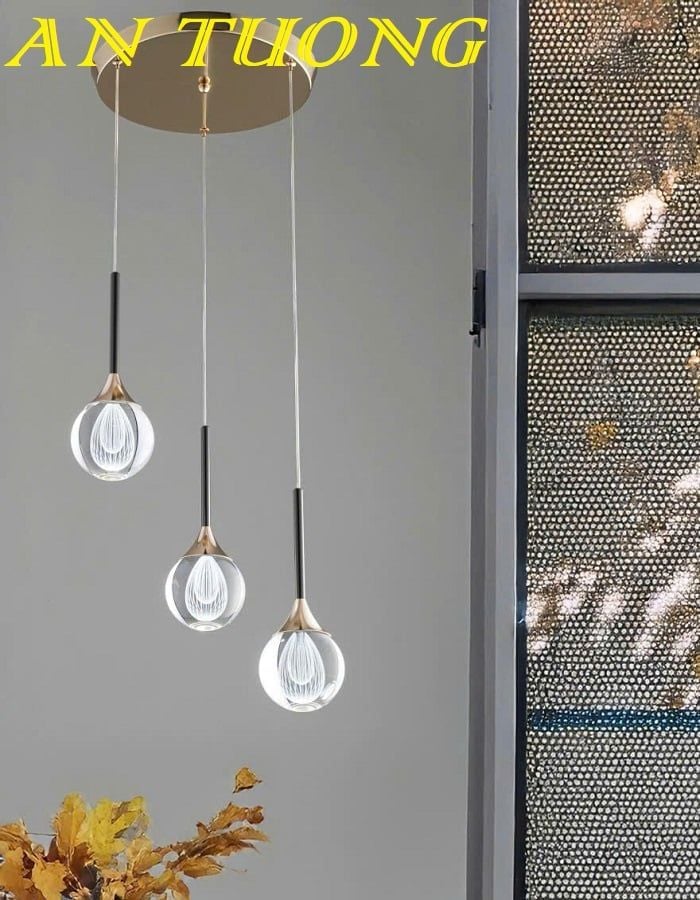 Đèn thả trần 3 bóng trang trí bàn ăn phòng bếp 0299