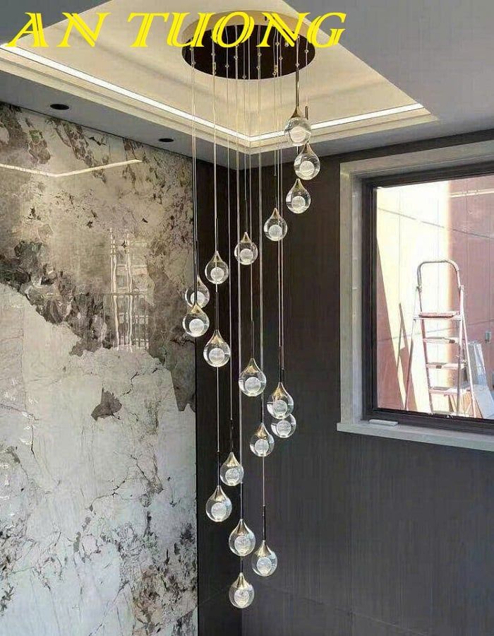 Đèn thả trần trang trí thông tầng cầu thang 0300
