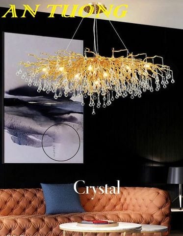  Đèn thả trần pha lê trang trí bàn ăn phòng bếp 0323 