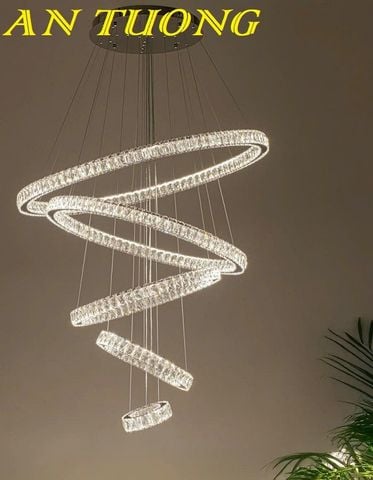  Đèn thả trần trang trí phòng khách thông tầng 0326 