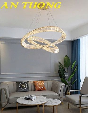  Đèn thả trần trang trí phòng khách chung cư đẹp 0338 