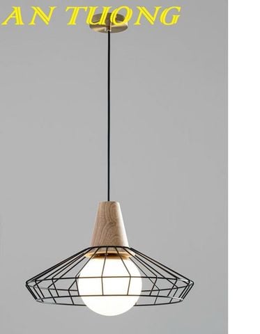  Đèn thả trần khung sắt nghệ thuật trang trí quầy bar 0363 