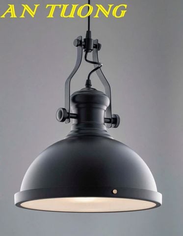 Đèn thả trần trang trí chao màu đen đẹp, hiện đại