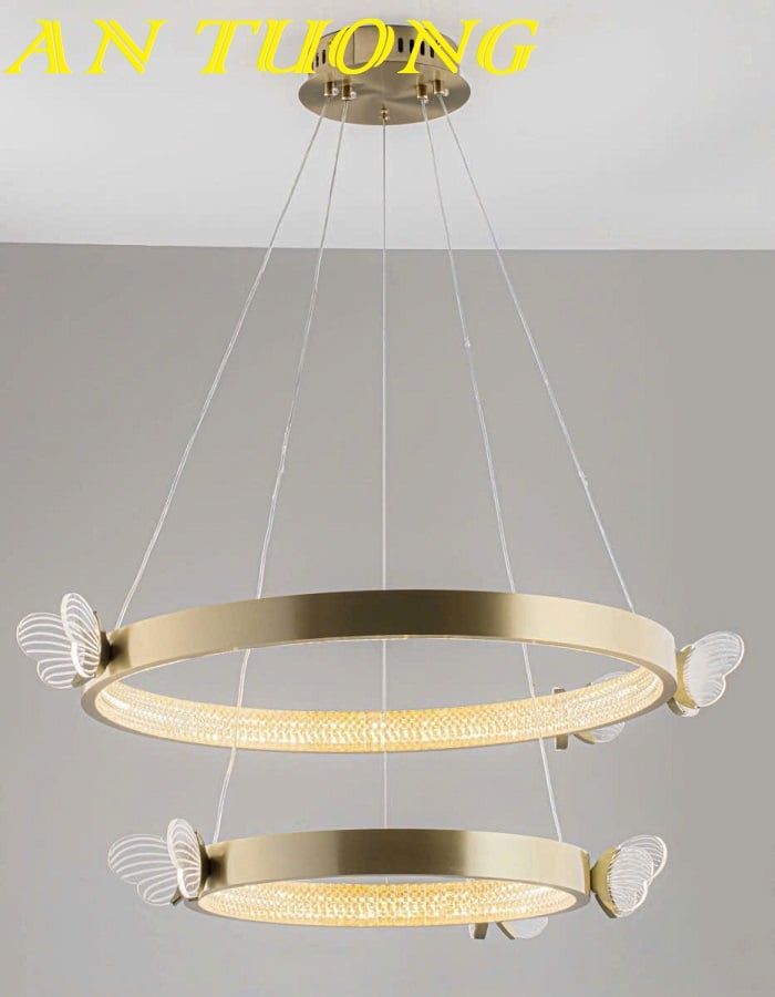 Đèn thả trang trí phòng khách căn hộ chung cư đẹp 0114