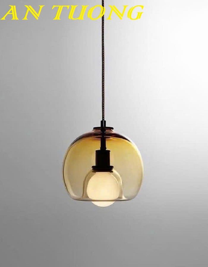 Đèn thả thủy tinh trang trí bàn ăn phòng bếp đẹp 0116