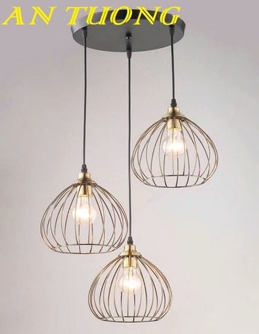  Đèn thả 3 bóng trang trí bàn ăn phòng bếp đẹp 0117 