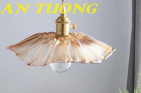  Đèn thả trang trí chụp thủy tinh nghệ thuật đẹp 0123 