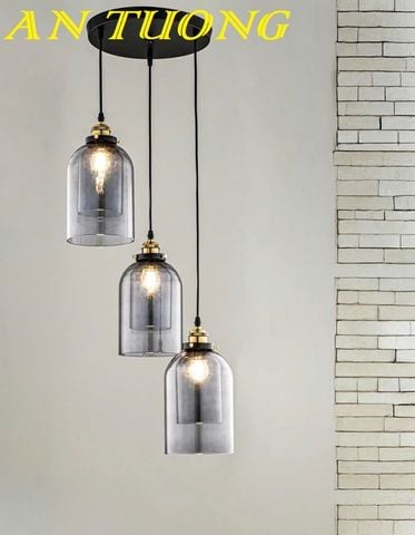  Đèn thả 3 bóng thủy tinh trang trí bàn ăn phòng bếp đẹp 0129 