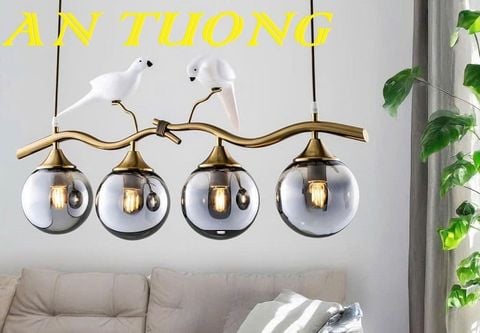  Đèn thả bàn ăn thủy tinh trang trí phòng bếp đẹp dễ thương 0132 