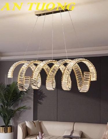  Đèn thả trang trí bàn ăn pha lê cao cấp nghệ thuật 035 