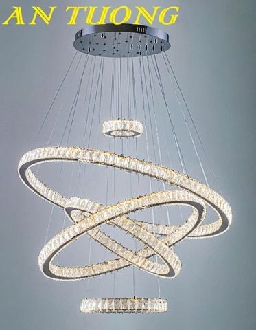 Đèn thả trang trí phòng khách đẹp pha lê 043 