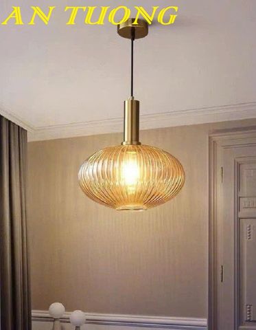  Đèn thả thủy tinh trang trí bàn ăn phòng bếp đẹp 061 