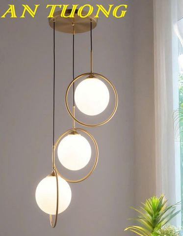  Đèn thả bàn ăn 3 bóng trang trí phòng bếp đẹp 067 