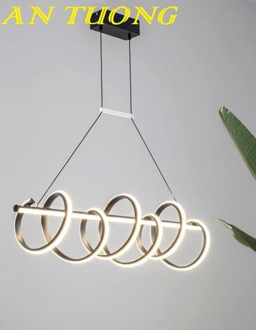  Đèn thả bàn ăn kiểu ngang nghệ thuật trang trí phòng bếp đẹp 070 