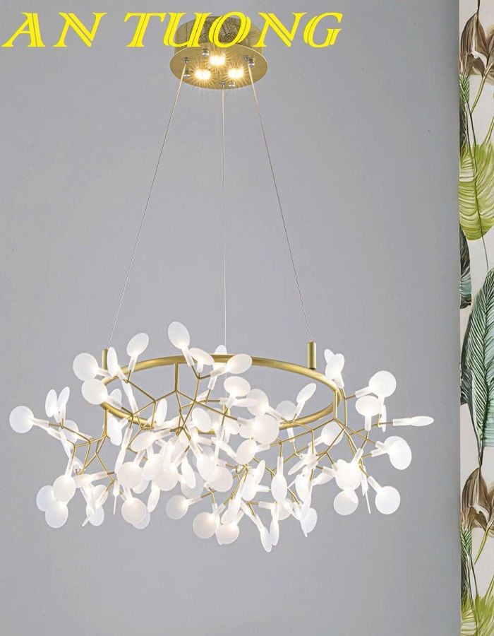 Đèn thả phòng khách căn hộ chung cư đẹp 089