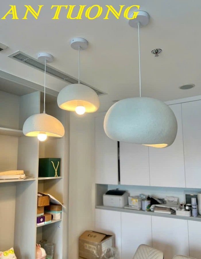 Đèn thả trần trang trí phong cách Wabi Sabi Nhật Bản 001