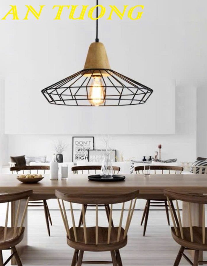Đèn thả trang trí quán cafe đẹp treo trần 018