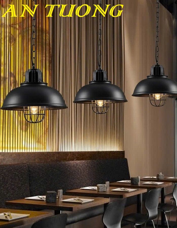 Đèn thả trang trí quán cafe đẹp treo trần 024