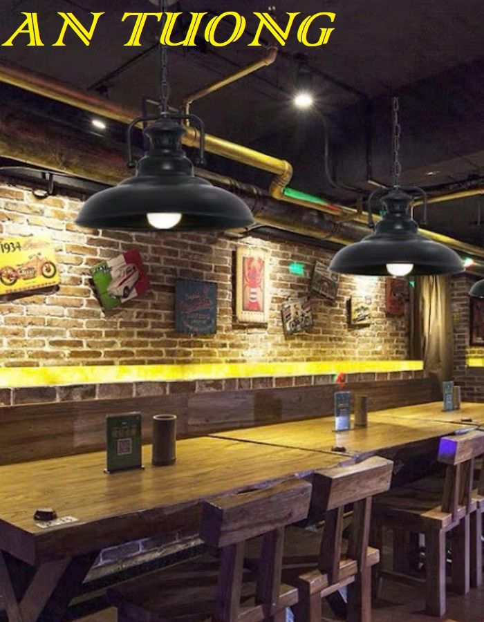 Đèn thả trang trí quán cafe đẹp treo trần 027