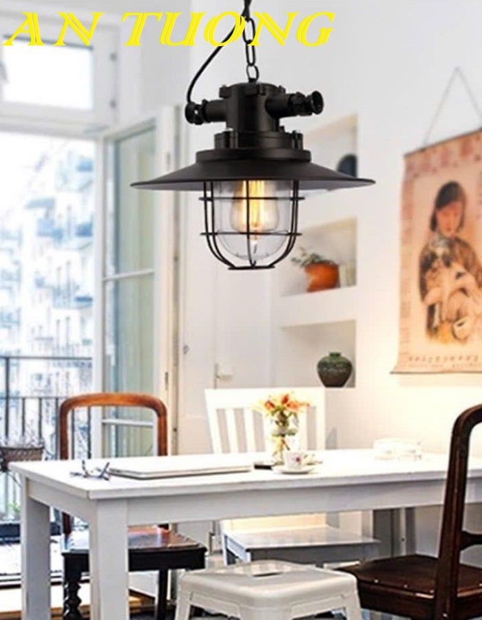 Đèn thả trang trí quán cafe đẹp treo trần 029