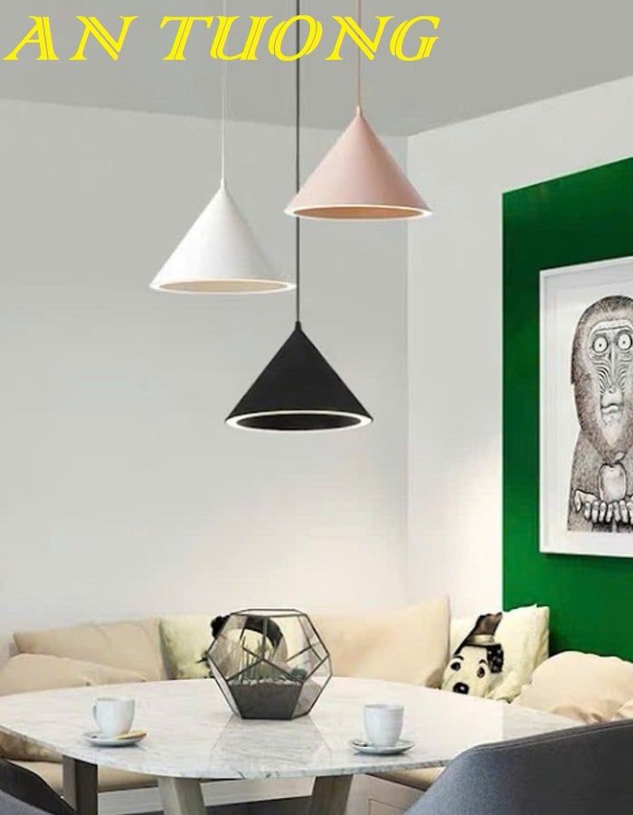 Đèn thả trần trang trí quầy bar - bàn đảo bếp đẹp 013